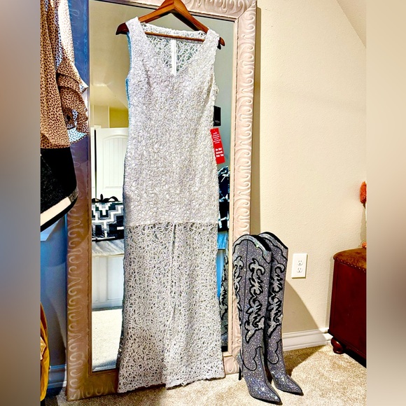 MARINA Dresses & Skirts - NWT long floor length maxi dress slit evening, prom dress, event, party